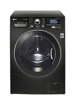 LG F14A7FDSA6 TrueSteam Washing Machine, 9kg Load, A+++ Energy Rating, 1400rpm Spin, Black